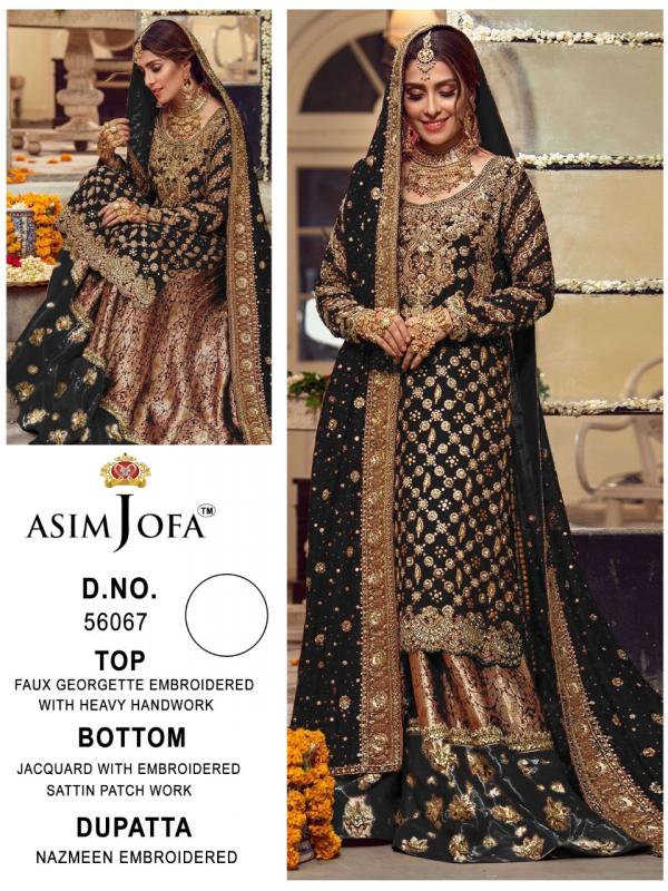 Asim Jofa 56067 Georgette Pakistani Suit